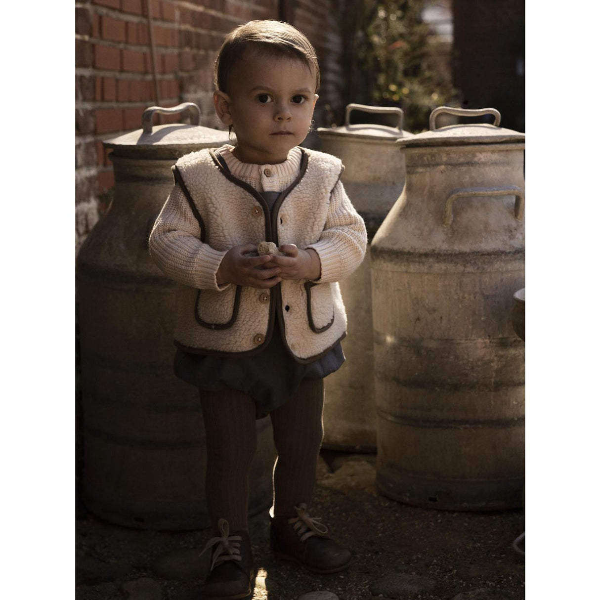 Lil'Atelier Turtledove Shitake Nbnlajo Loose Vest Lil