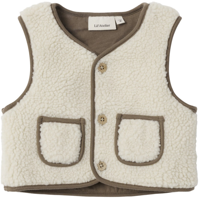 Lil'Atelier Turtledove Shitake Nbnlajo Loose Vest Lil