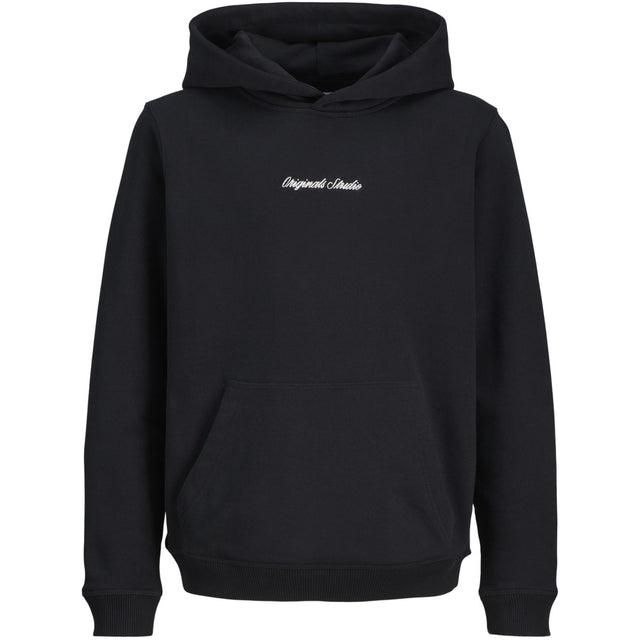 Jack & Jones Junior Black Jornorrebro Emb Sweat Hætte Noos Jnr