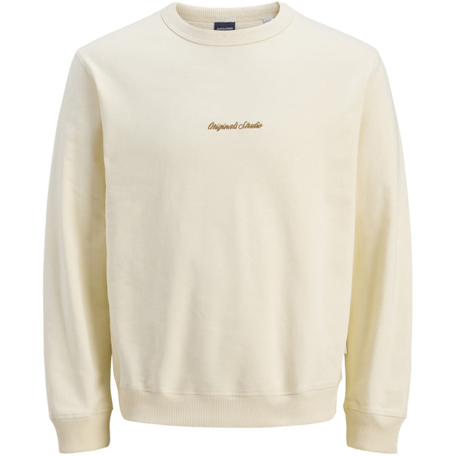 Jack & Jones Junior Antique White Jornorrebro Emb Sweat Crew Noos Jnr