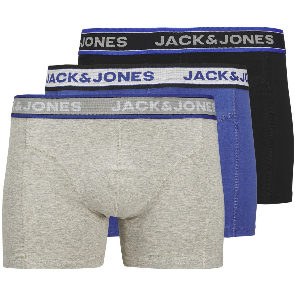 Jack & Jones Junior Black Jacchristian Solid Trunks 3 Pak Sn Jnr