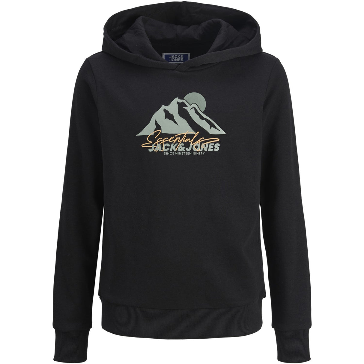 Jack & Jones Junior Black Jjsun Sweat Hætte Jnr