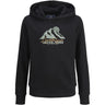 Jack & Jones Junior Black Jjsun Sweat Hætte Jnr