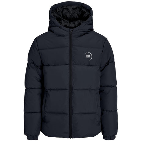 Jack & Jones Junior Sky Captain White Logo Jjmaze Logo Puffer Hætte Jnr