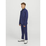 Jack & Jones Junior Navy Blazer Jjeemil Strik Half Zip Noos Jnr