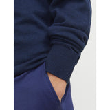 Jack & Jones Junior Navy Blazer Jjeemil Strik Half Zip Noos Jnr