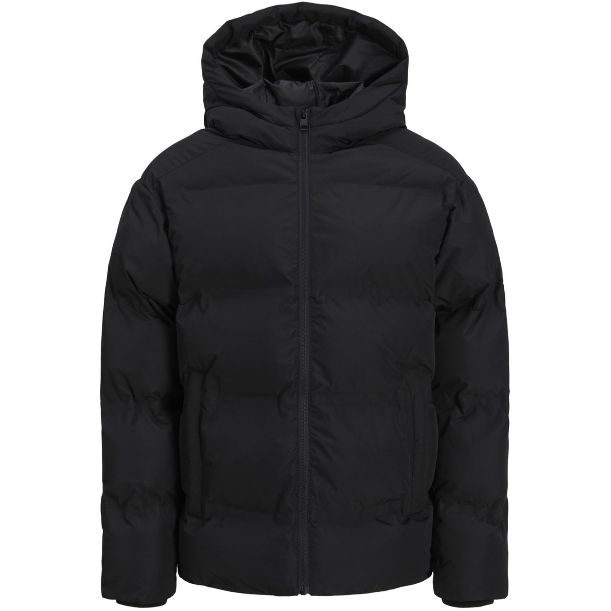 Jack & Jones Junior Black Jjesoho Puffer Hætte Sn Jnr