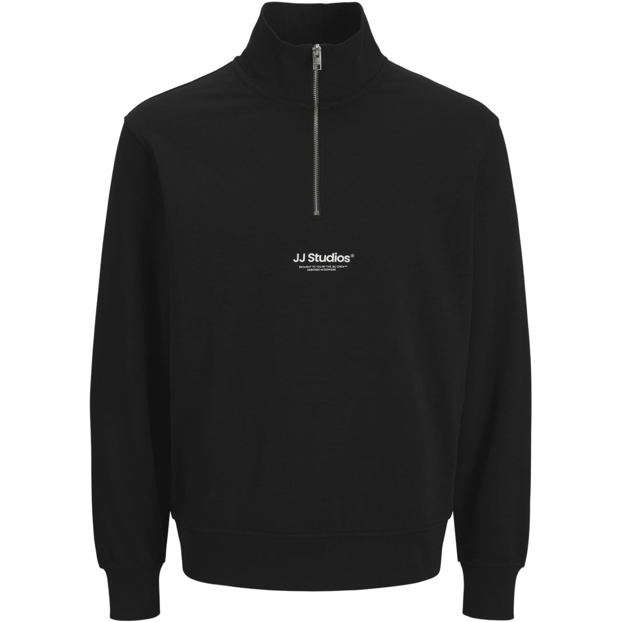 Jack & Jones Junior Black Jjesoho Sweat Quarter Zip Hn Noos Jnr
