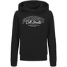 Jack & Jones Junior Black Big Print Jjmakoto Sweat Hætte Jnr