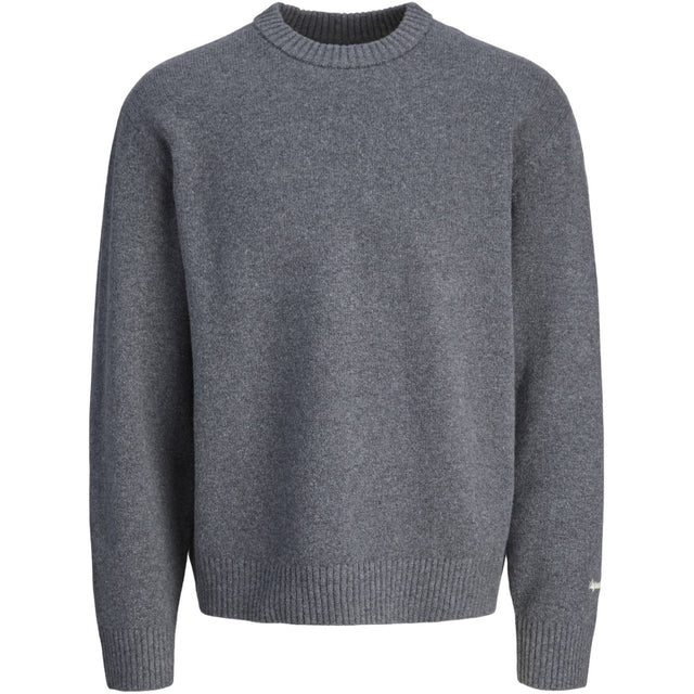 Jack & Jones Junior Dark Grey Melange Jornorrebro Strik Crew Neck Ln Jnr