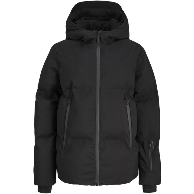 Jack & Jones Junior Black Jcofusion Technical Puffer Jakke Jnr