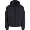 Jack & Jones Junior Black Jcocover Scuba Sweat Zip Hætte Jnr