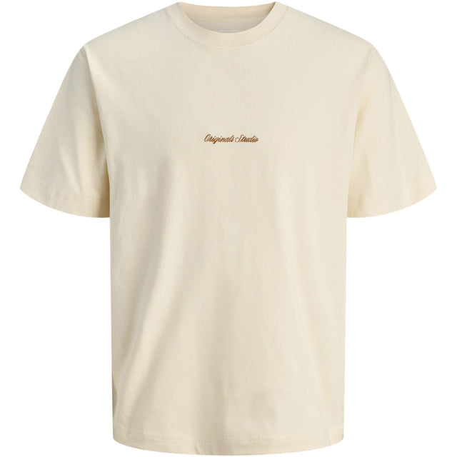 Jack & Jones Junior Antique White Jornorrebro Emb Tee Ss Cn Noos Jnr
