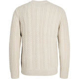 Jack & Jones Junior Silver Lining Melange Jprblusean Strik Cable Crew Neck Jnr
