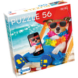 Tactic Games Puzzle Lovers, Dog Resting 56 Pcs Puzzle