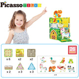 Picasso Tiles Picasso Tiles 26 Stk Magnetiske Byggesæt Farm