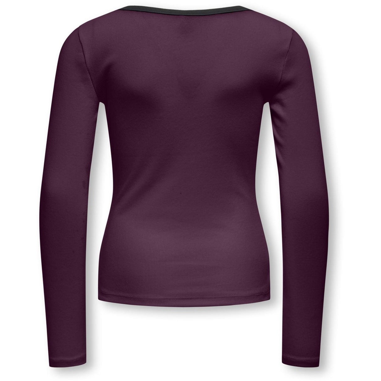 kids ONLY Mauve Wine Black Bow Kogsofia L/S Sløjfe Top Jrs