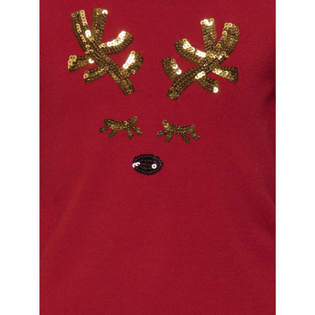 kids ONLY Salsa Sequins Antler Kogxmas Shine Ls Oneck Box Knt