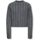 kids ONLY Dark Grey Melange Kogtessa L/S O-Neck Pullover Knt