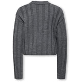 kids ONLY Dark Grey Melange Kogtessa L/S O-Neck Pullover Knt