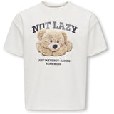 kids ONLY Cloud Dancer Lazy Kogbillie Ss Loose Bamse Top Jrs Noos