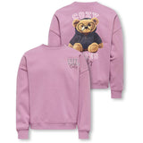 kids ONLY Mauve Orchid Cozy Kogbila L/S Ovz Bjørn O-Neck Swt Noos