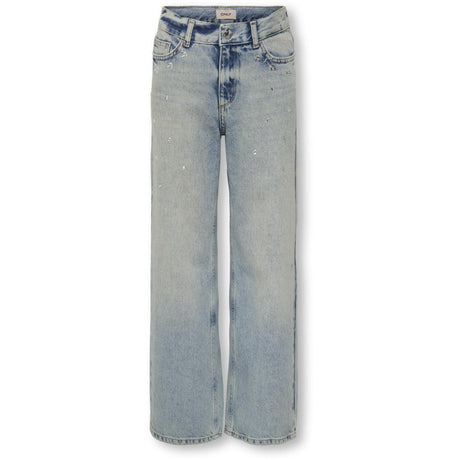 kids ONLY Medium Blue Denim Rhinestones Kogella Mw Rhinestone Wide Tai518 Dnm