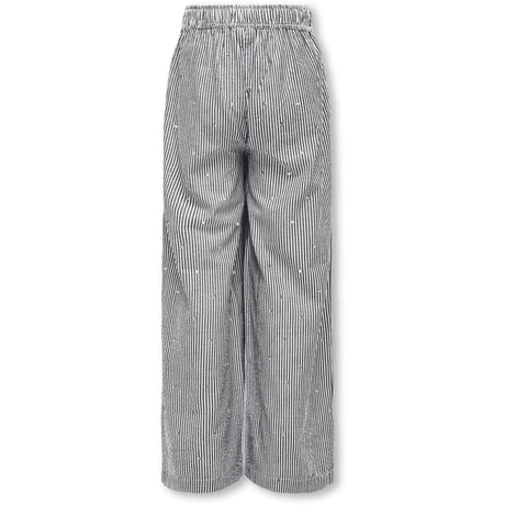 kids ONLY Bright White Naval Academy Kogsiv-Smilla Life Ls Rhinest. Bukser Cp