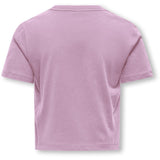 kids ONLY Mauve Orchid Teddy Bow Kogrex S/S Printed Top Jrs