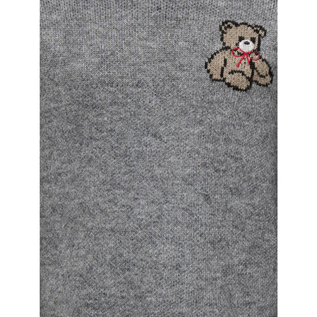 kids ONLY Medium Grey Melange Teddy Kogteddy L/S Pullover Knt Noos