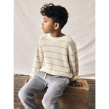 Lil'Atelier Turtledove Nmmemlen Ls Strik Stripes Lil