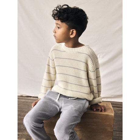 Lil'Atelier Turtledove Nmmemlen Ls Strik Stripes Lil