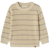 Lil'Atelier Turtledove Nmmemlen Ls Strik Stripes Lil