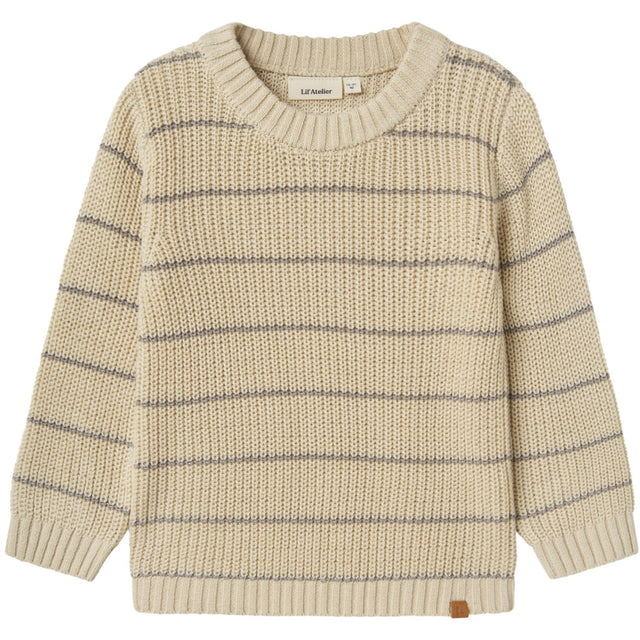 Lil'Atelier Turtledove Nmmemlen Ls Strik Stripes Lil
