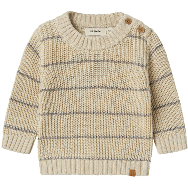 Lil'Atelier Turtledove Nbmemlen Ls Strik Stripe Lil