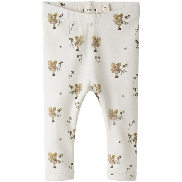 Lil'Atelier Coconut Milk Nbflayo Sin Slim Leggings Lil