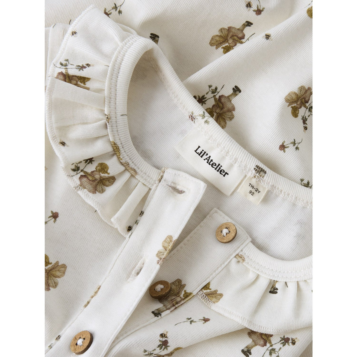 Lil'Atelier Coconut Milk Nmflayo Loa Ss Kjole Lil