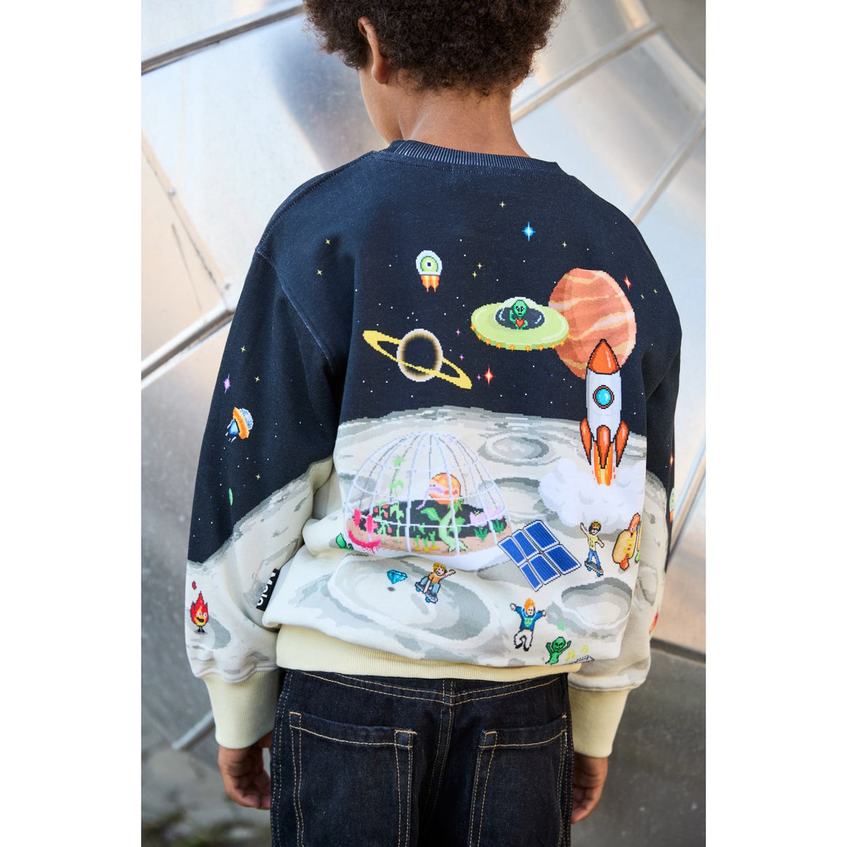 Molo Pixel Moon Mattis Sweatshirt
