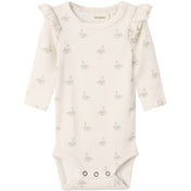Lil'Atelier Pastel Parchment Swan Nbfgavo Eko Ls Slim Body Lil Noos