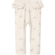 Lil'Atelier Pastel Parchment Swan Nbfgavo Efi Slim Legging Lil Noos