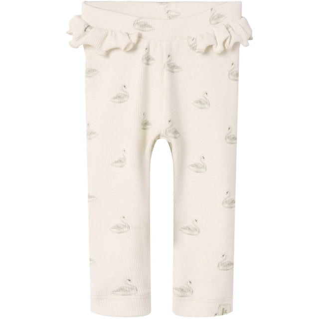 Lil'Atelier Pastel Parchment Swan Nbfgavo Efi Slim Legging Lil Noos