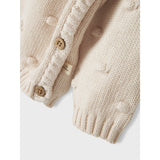 Lil'Atelier Pastel Parchment Nbfgable Ls Slå-om Strik Lil