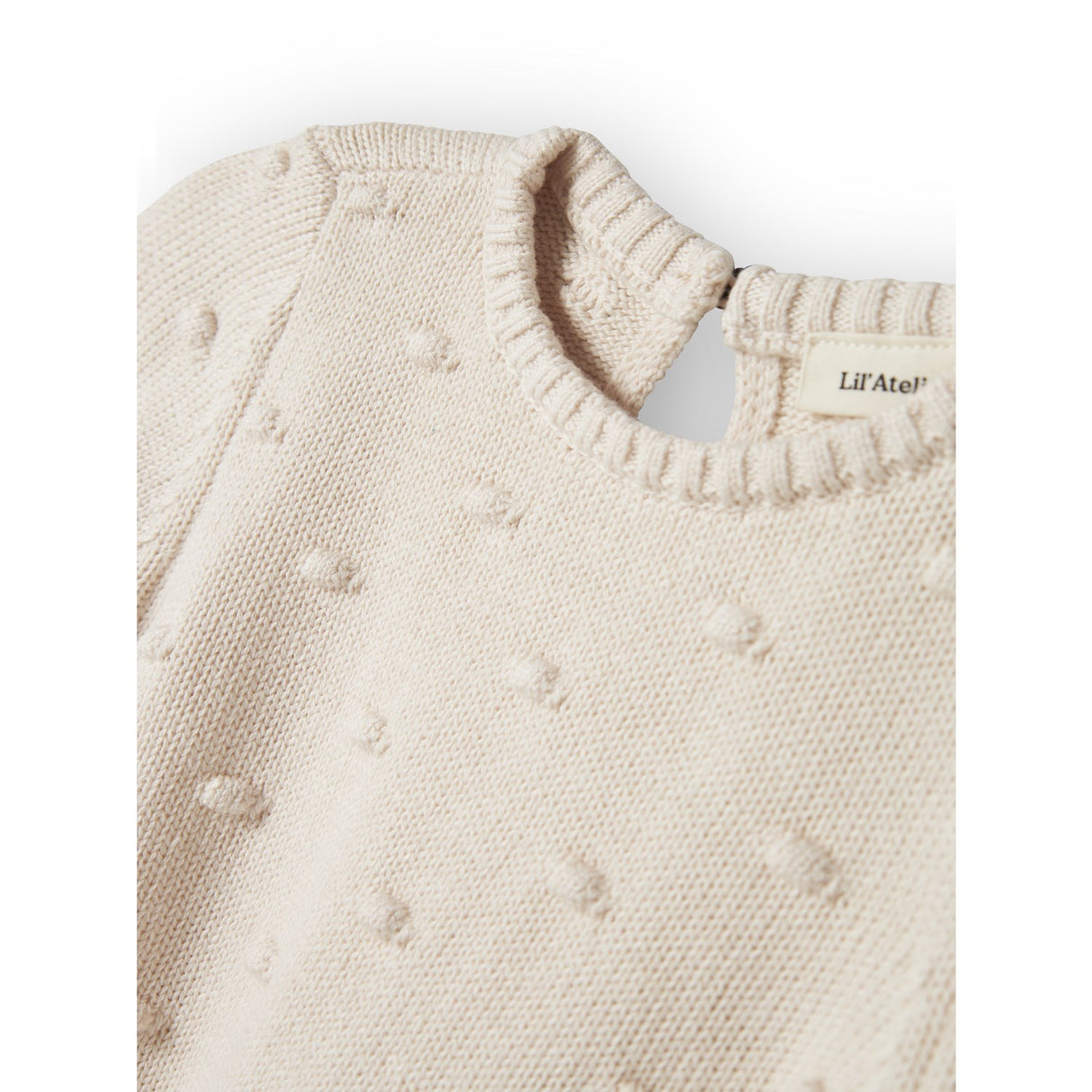 Lil'Atelier Pastel Parchment Nmngable Ls Loose Strik Lil