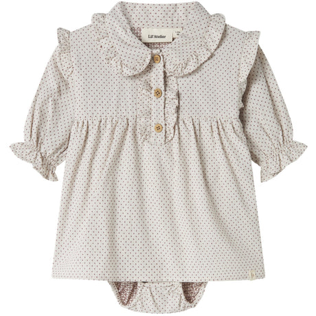 Lil'Atelier Pastel Parchment Nbfolena Ls Loose Body Kjole Lil