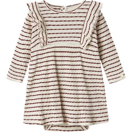 Lil'Atelier Hot Chocolate Nbfosophia Ls Body Kjole Lil