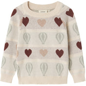 Lil'Atelier Pastel Parchment Nmflamai Kis Ls Strik Lil