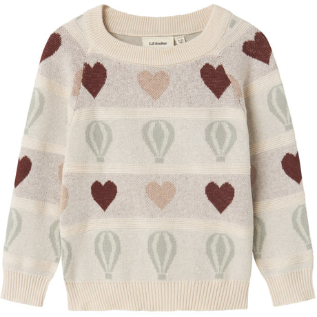 Lil'Atelier Pastel Parchment Nmflamai Kis Ls Strik Lil