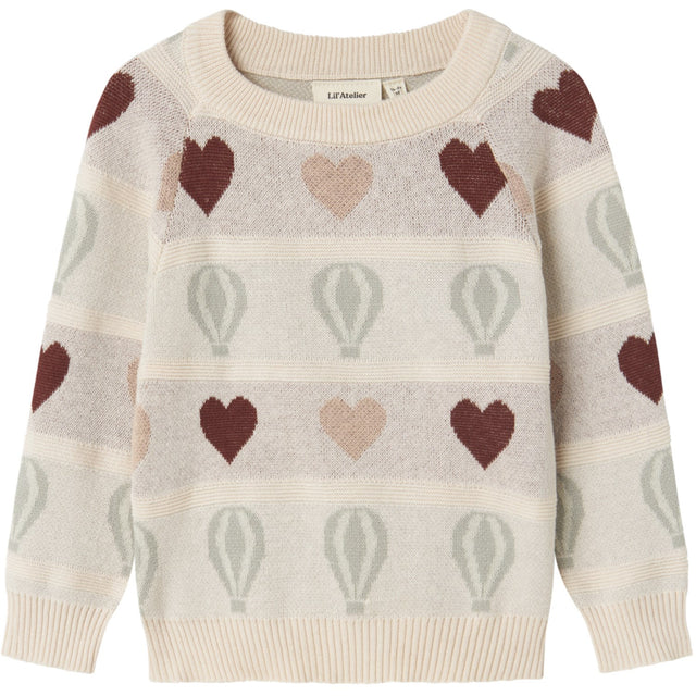 Lil'Atelier Pastel Parchment Nmflamai Kis Ls Strik Lil