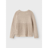 Lil'Atelier Pastel Parchment Melange Nmfolga Ls Strik Card Lil