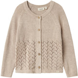 Lil'Atelier Pastel Parchment Melange Nmfolga Ls Strik Card Lil